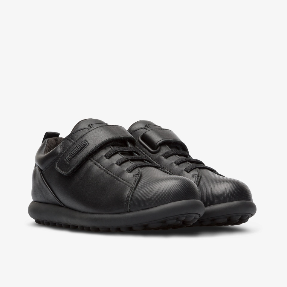 Camper Pelotas Black - Camper Boys School Shoes ||7985-HYCQZ||